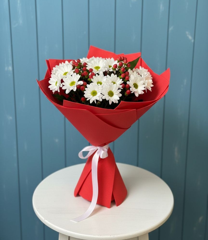 Букет цветов из: Хризантемы в Боброво