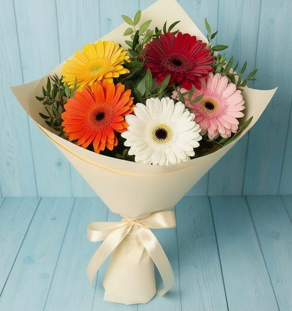 Букет цветов из: Герберы в Боброво