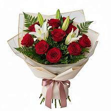 Букет цветов из:  Лилии и Розы в Боброво