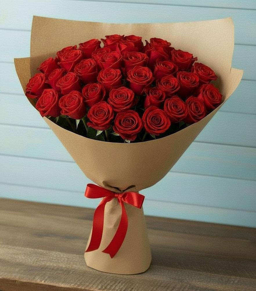 Букет Красные розы Милано в Боброво