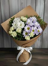 Букет цветов из:  Хризантемы и Розы в Боброво