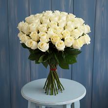 Букет 51 Белая роза Эдлесс Лав #REPLACE_PRED# Боброво