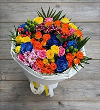 Букет цветов из:  Розы и Хризантемы в Боброво