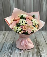 Букет цветов из:  Гвоздики, Розы и Хризантемы #REPLACE_PRED# Боброво