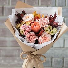 Букет цветов из:  Гвоздики, Хризантемы и Розы в Боброво