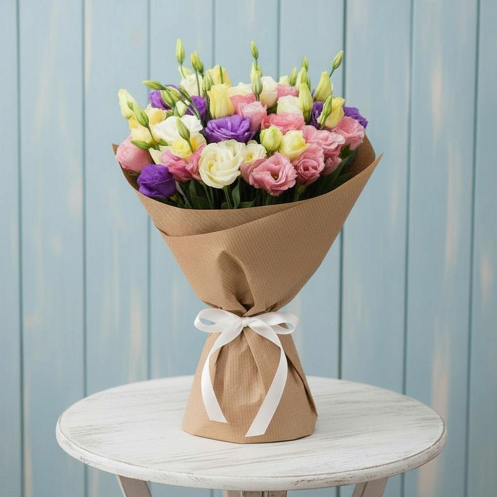 Букет цветов из: Лизиантусы в Боброво