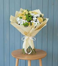 Букет цветов из:  Хризантемы и Розы в Боброво