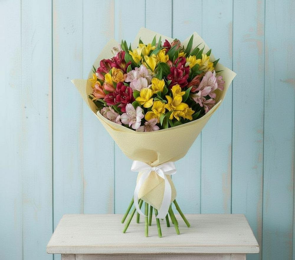 Букет цветов из: Альстромерии в Боброво