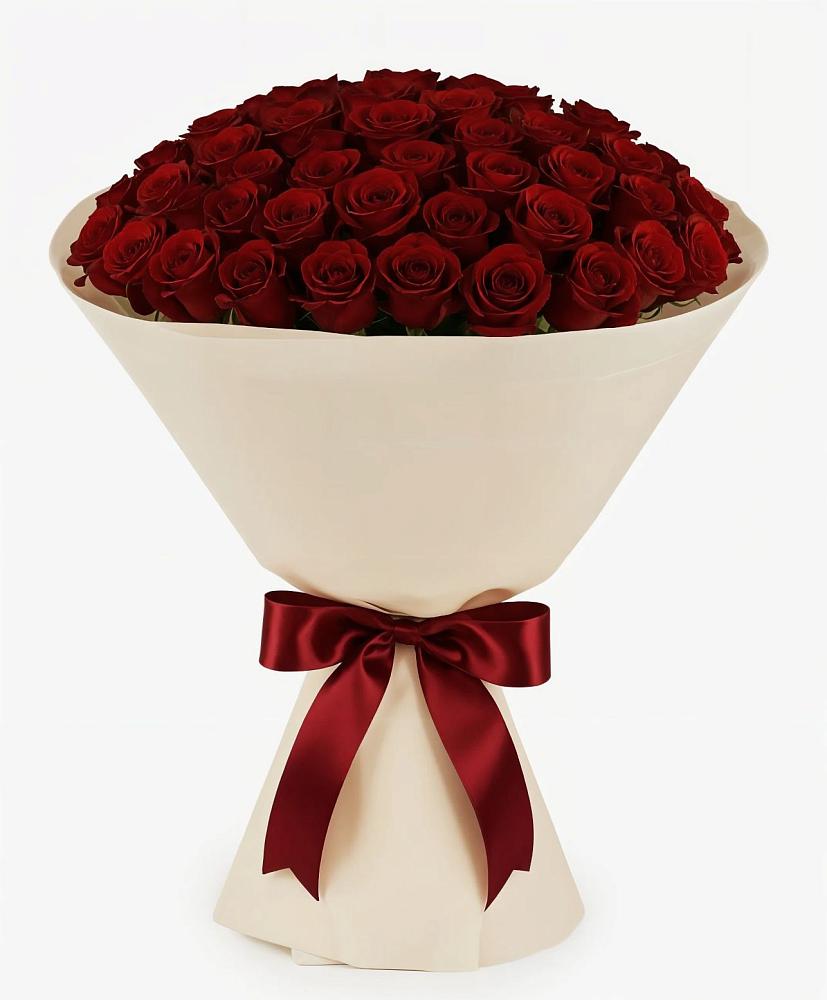 Букет 101 Бордовая роза Блэк Бакарра в Боброво