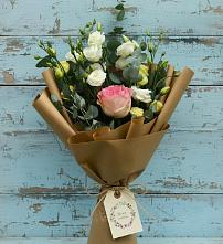 Букет цветов из:  Розы и Лизиантусы #REPLACE_PRED# Боброво