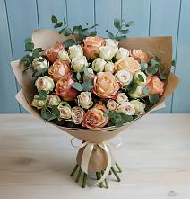 Букет цветов из:  Альстромерии и Розы в Боброво