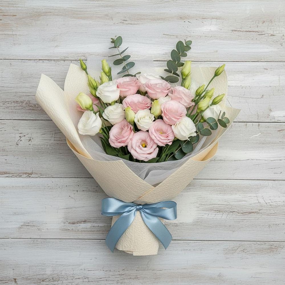 Букет цветов из: Лизиантусы в Боброво